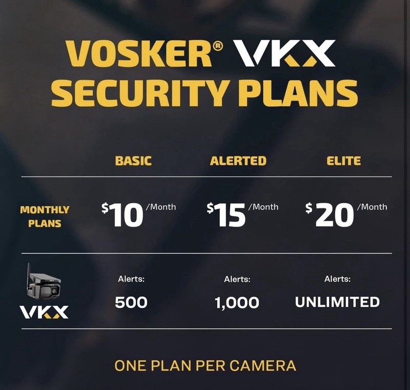 Vosker VKX 4G LTE Solar Security Camera 2 Pack No WiFi Outdoor Surveillance NIB gallery