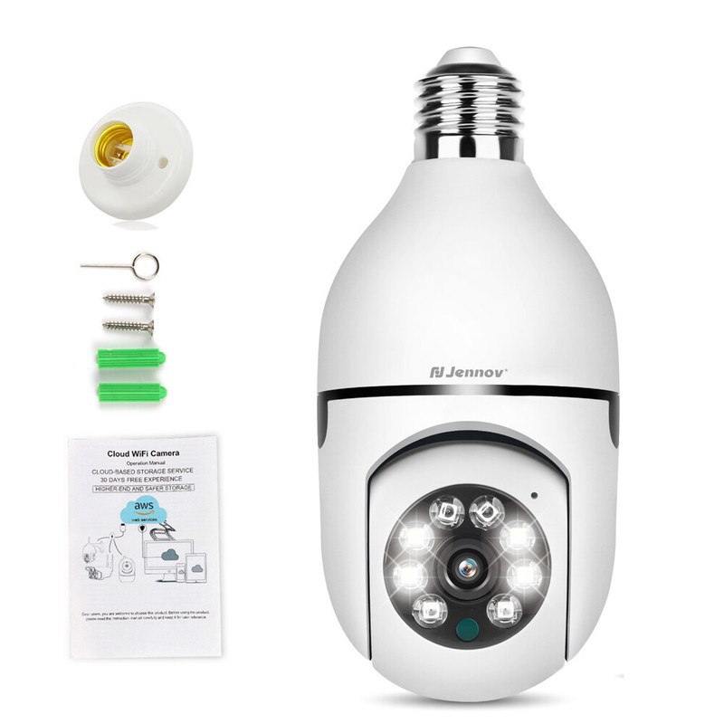 Lot 360° 1080P IP E27 Light Bulb Camera Wi-Fi Night Smart Home Wireless Security