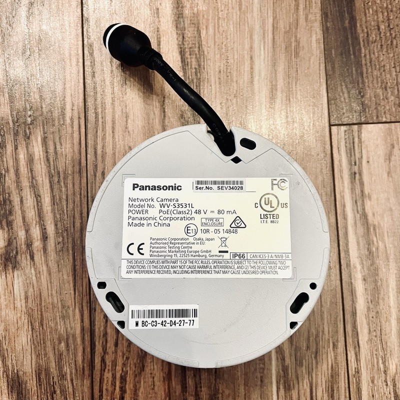 Panasonic WV-S3531L IP Network PoE 48V IP66 Outdoor Dome Camera - SHIPS FREE! gallery