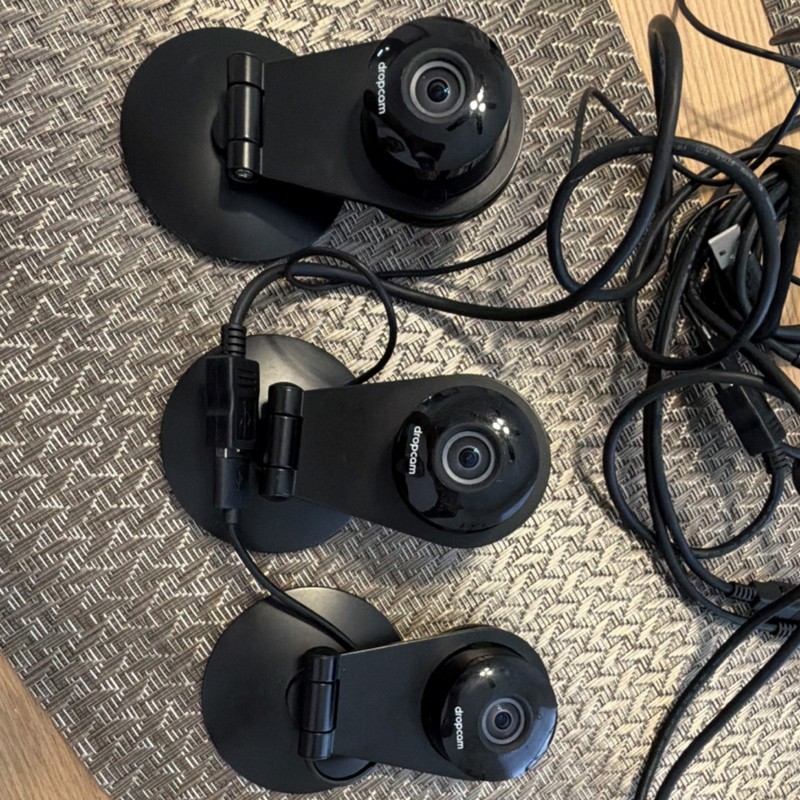 3 Dropcam 3 Indoor Surveillance Cameras Black USB Wi-Fi Wall Mounted