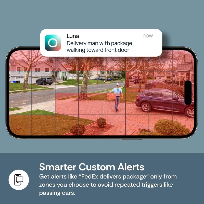 Luna Security Cameras Wireless Outdoor, Battery Camera with Solar Panel,... gallery