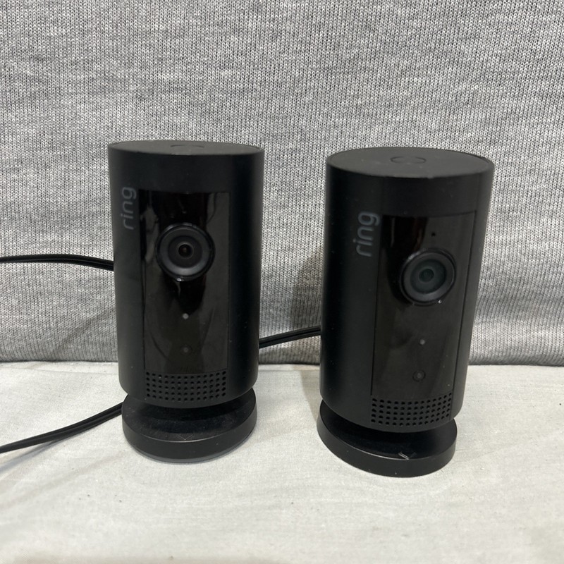 Ring Indoor Cam (1st Gen) Set Of 2 HD Security Camera 5UM4E5 Black
