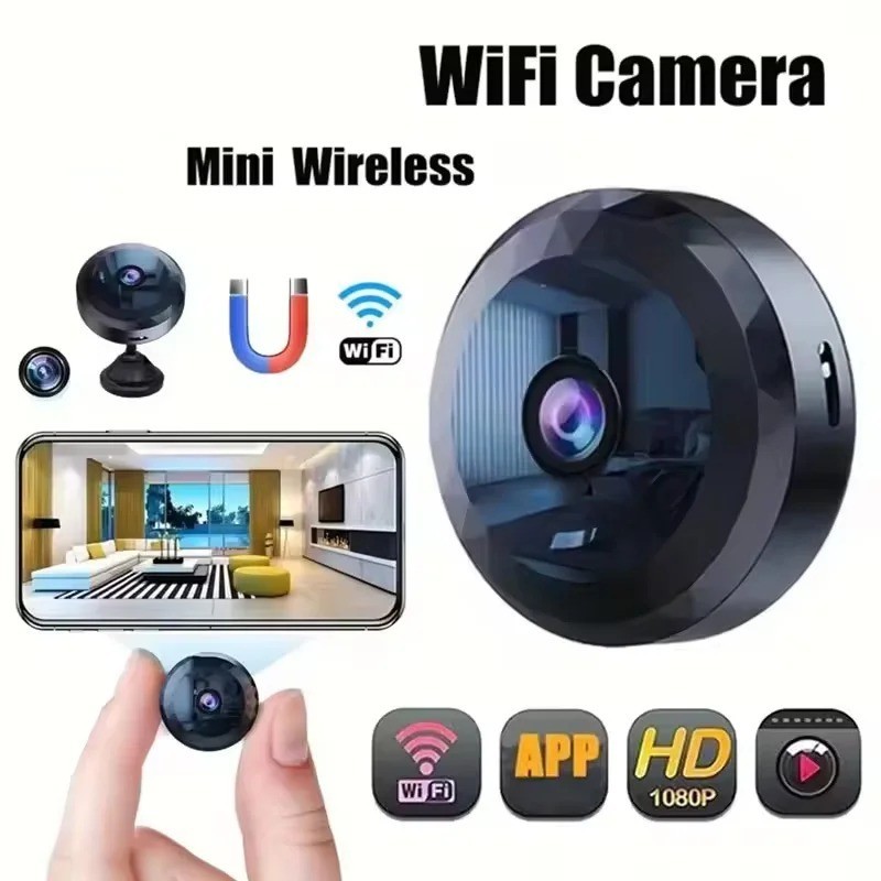 Mini Camara Oculta Espia De Seguridad WiFi 1080P Inalambrica Con Audio y Video gallery