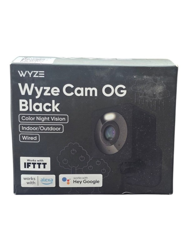 WYZE CAM OG 1080p WI-FI SMART HOME SECURITY CAMERA. BLACK EDITION. SEALED!