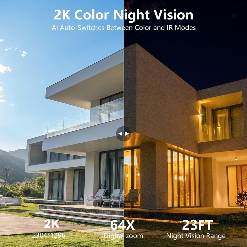 Wansview Dual Lens 2K Solar Camera Security Outdoor Security Cameras Wireles gallery