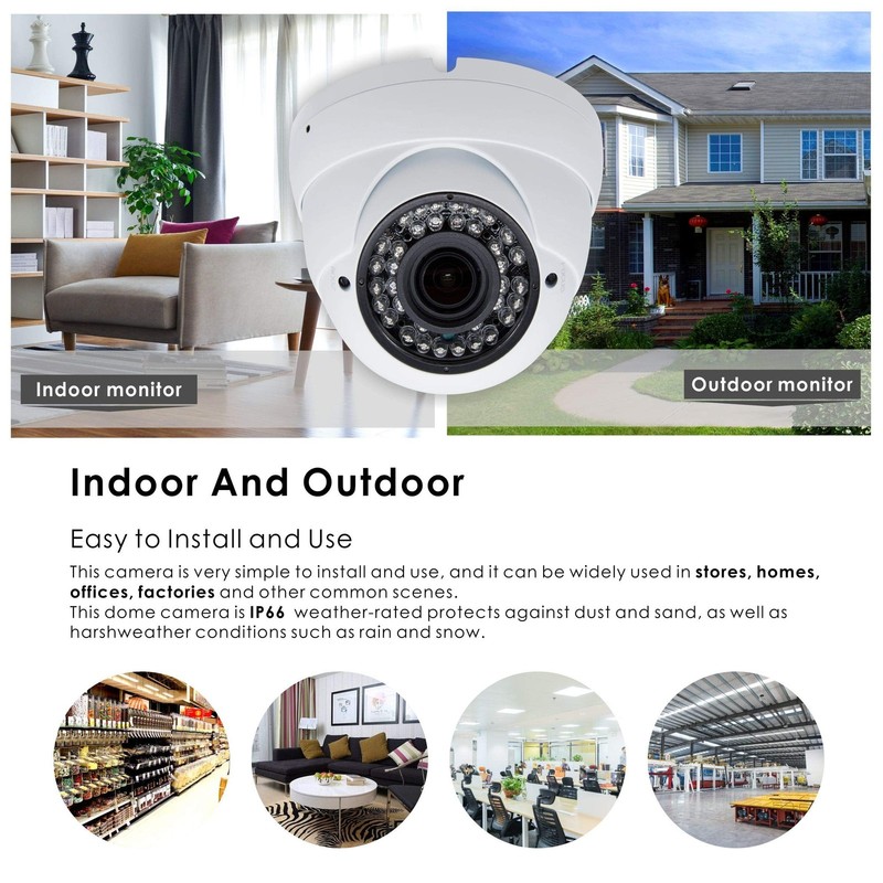 5MP 4MP Dome Super Hybrid 4in1 TVI/CVI/AHD/960H CCTV Surveillance 2.8-12mm Va... gallery