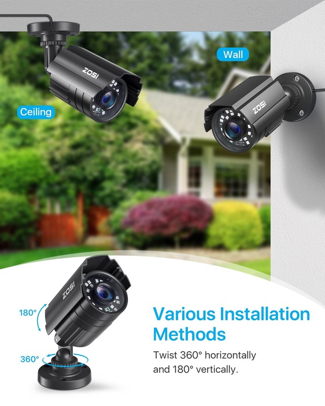 Camara De Seguridad Tipo Bala Metalica Resistente Al Agua Estilo De Lujo gallery
