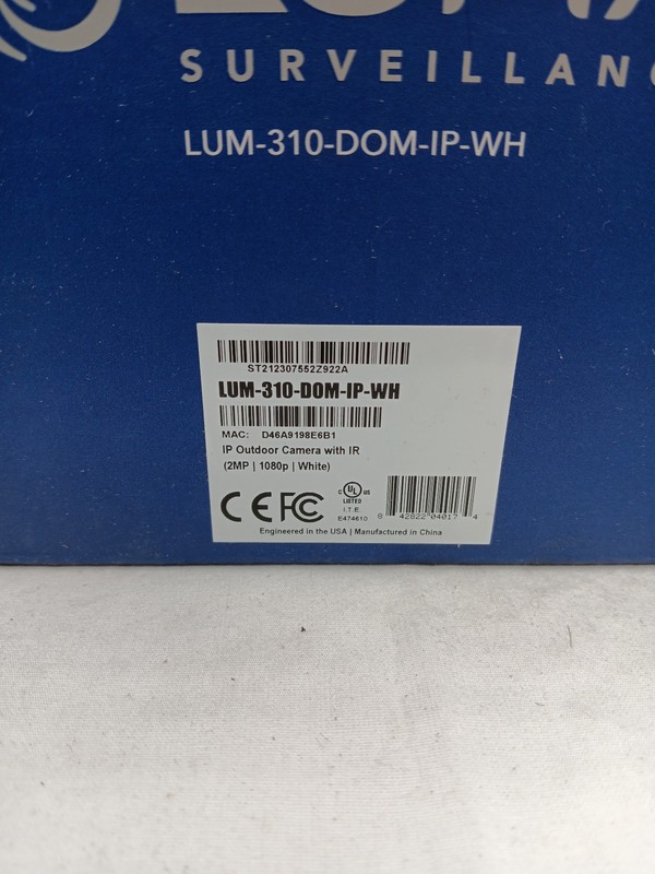 Luma Surveillance 310 Series IP OutDoor Camera with IR - LUM-310-DOM-IP-WH gallery