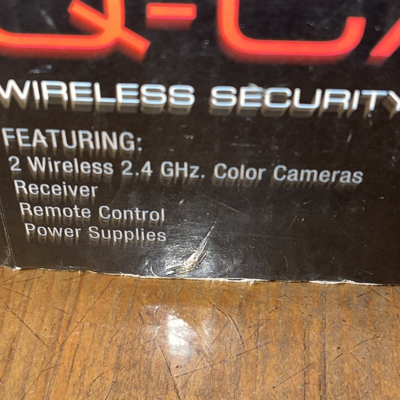 Q-Cam 2 Wireless Signal Color Security Cameras Remote Plugin Power & Audio To TV gallery
