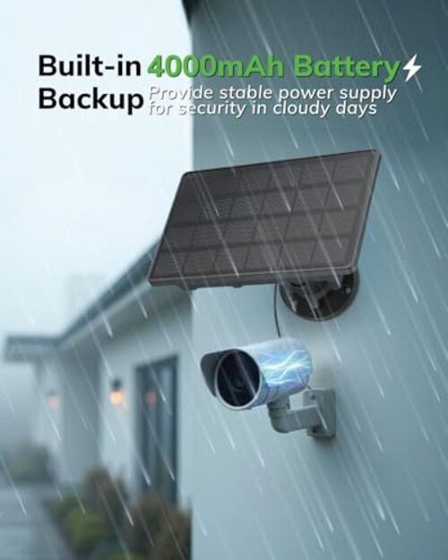 EcoShield Solar Panel Battery for Ring Outdoor Camera — 4W Solar Powered gallery