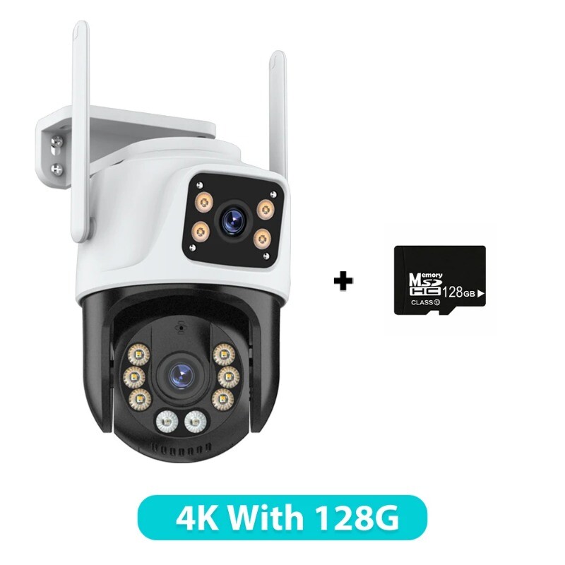 3 Lens PTZ IP Cameras Outdoor 6K HD WiFi Security Auto Tracking 4K CCTV Cameras gallery