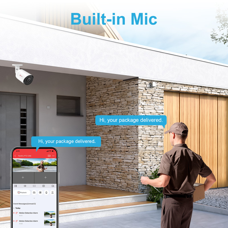 1~4X Anpviz 3K 6MP POE IP Security Camera Outdoor Audio Color Night Vision IP66 gallery