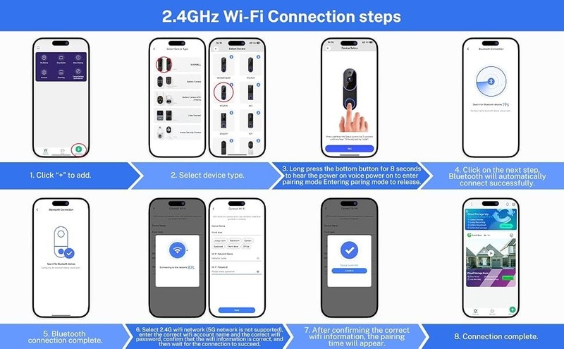 Video Doorbell Smart 1080p HD Camera WI-FI Night Vision Motion Detection Wireles gallery