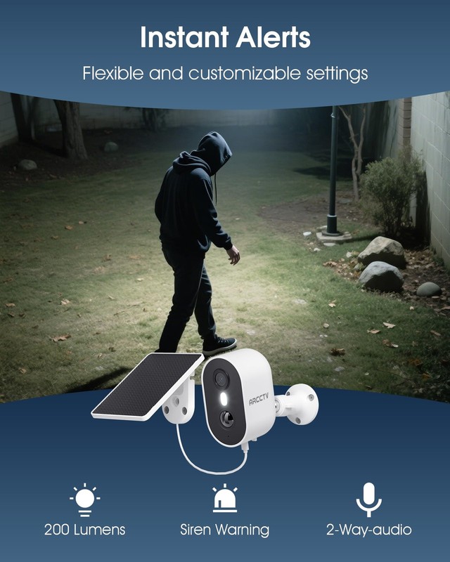 Solar Security Camera Wireless Outdoor Camera with Solar Panel gallery