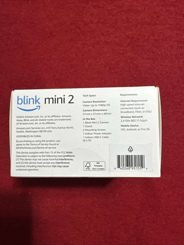 Blink Mini 2 Indoor and Outdoor Plug-in smart security camera HD Night 1 Camera gallery