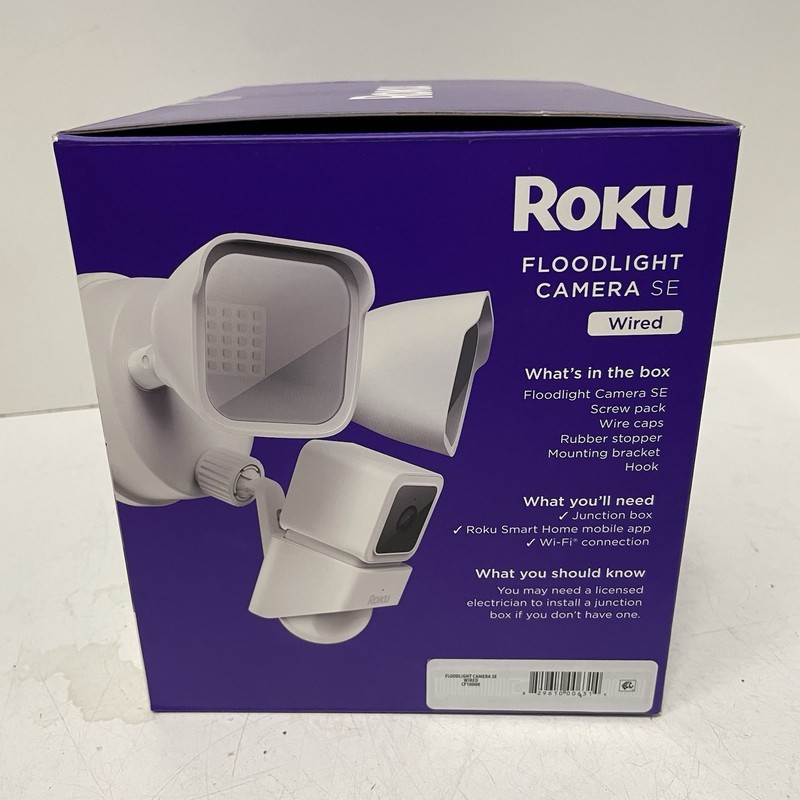 Roku Smart Home Floodlight Camera SE Wi-Fi Connected, Wired Surveillance Camera gallery