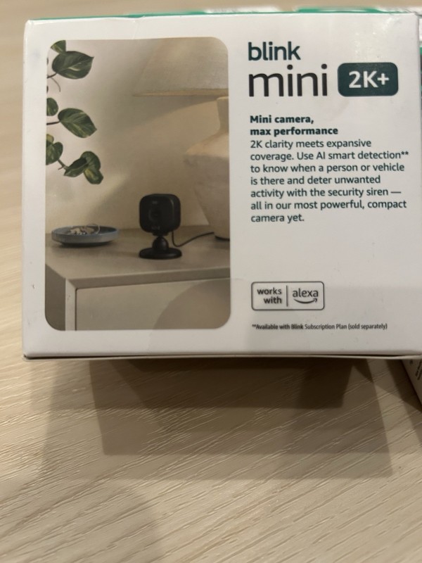 Blink Mini 2K+ 2K Plug-In Indoor/Outdoor Wi-Fi Camera Color Night Vision gallery