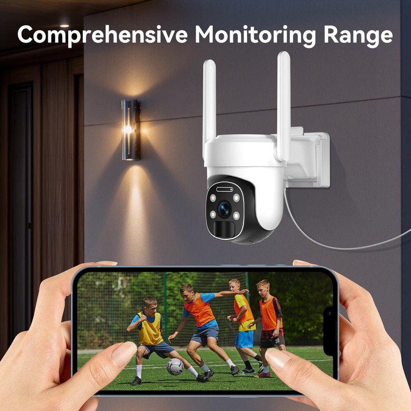 2K CCTV Solar Battery Powered 4G LTE Security Camera System Outdoor Home gallery