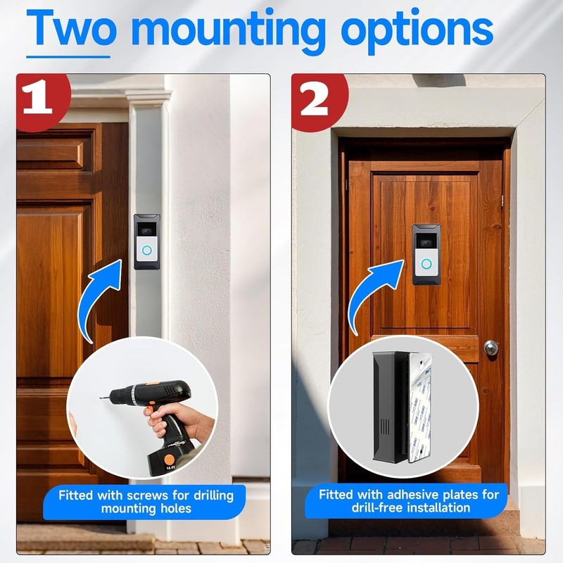 Anti-Theft Video Doorbell Mount Compatible with Ring/Blink Wireless Camera Do... gallery