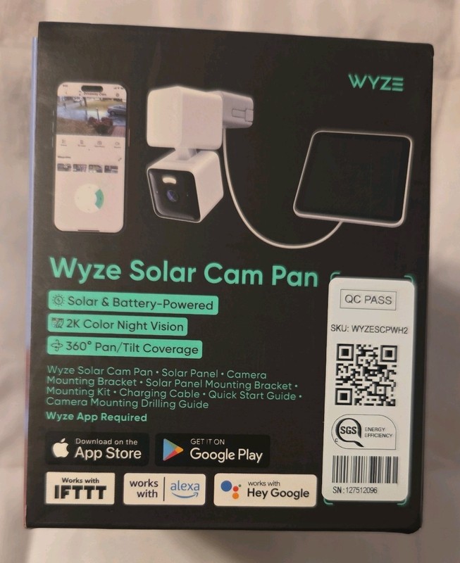 WYZE Solar Cam Pan (Flagship Model), AI Security Cameras Wireless White gallery