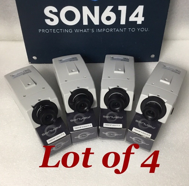 Lot 4 Honeywell HCC484E CCTV Security Color Cameras W/New 4mm Fixed Lens TESTED! gallery