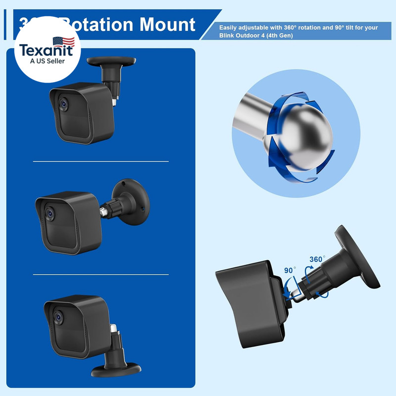 Outdoor Camera Mount for Blink, (2-In-1Minimalist) Sync Module 2 Mount and 3Pack gallery