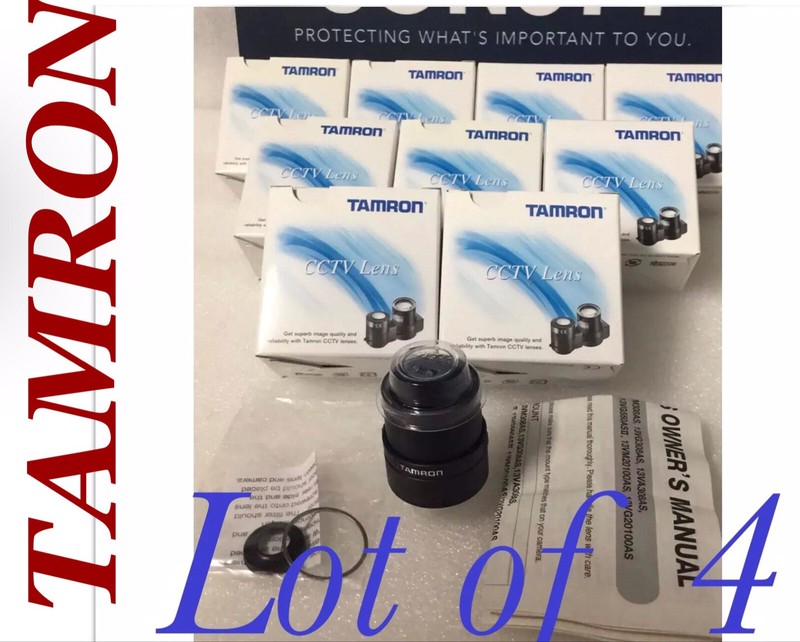 Lot 4 TAMRON CCTV Lens 13VM308AS 3-8mm F1.0 1/3" CS Manual Iris Security Camera