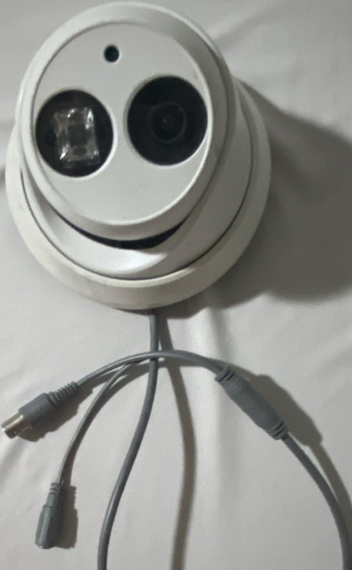 White Dome CCTV Security Camera Dual Lens Wired Night Vision Wall Mounted