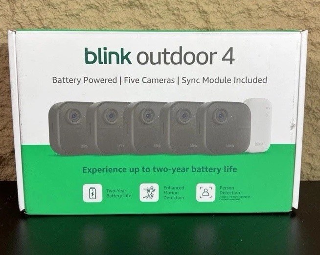 BLINK Outdoor 4 4th Gen 5Camera Security System w Sync Module Cor G2U