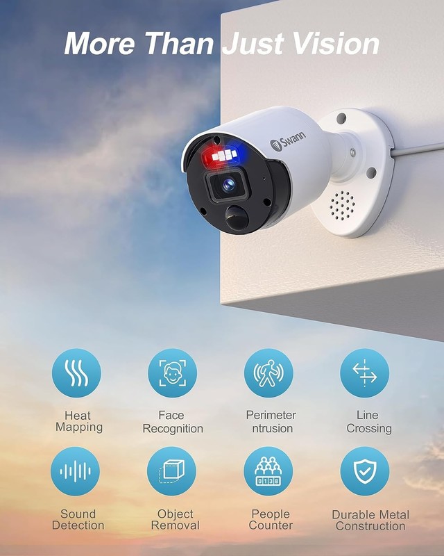 Swann Enforcer™ 12MP Heat & Motion Sensing IP Add-on Bullet Camera- SWNHD-1200BE gallery