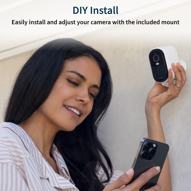 Arlo Essential XL 3 Camera Outdoor Wireless 2K Security System 2nd Gen White gallery