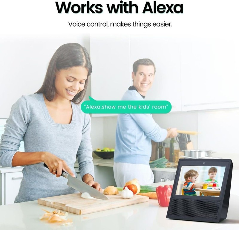 Security Indoor Camera with 360° View 1080P Motion Detection & Tracking gallery