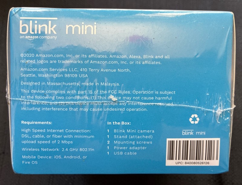 Blink Mini Indoor Plug-In Live HD Smart Security Camera (New in Box) gallery