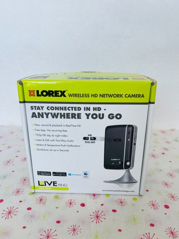 New Lorex Wireless HD Network Camera Anywhere you go Live Ping LN204 black gallery