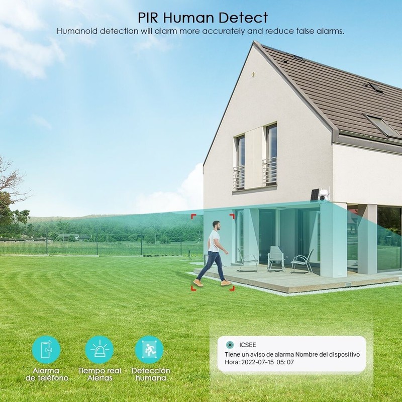Wireless WIFI Solar Panel PTZ IP Camera PIR 1080P Outdoor CCTV Security Camera gallery