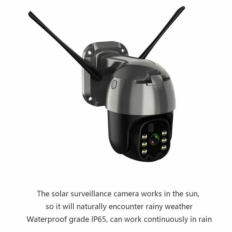 4G PTZ Solar Camera Color Night WiFi 1080P HD CCTV Surveillance Waterproof gallery