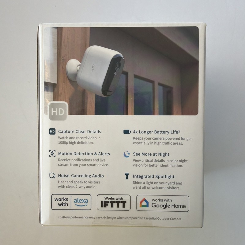 Arlo Essential XL Outdoor HD Color Camera 2nd Gen 4X Battery Life (VMC2052)- NEW gallery