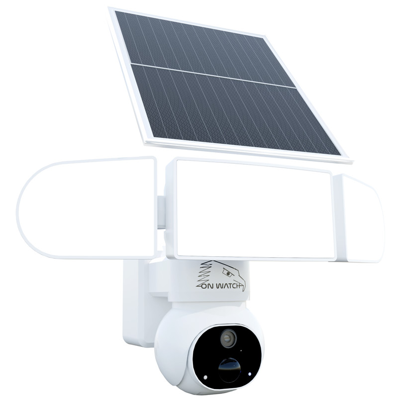 ON WATCH Solar Floodlight PTZ Security Camera Outdoor Wireless 2.4Gz WiFi (OW1)