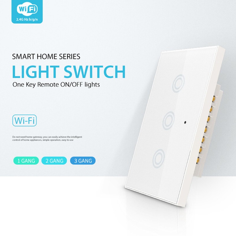 NEO WiFi US Light switch 3Gang Smart Wireless 3 Way Light Control WiFi Series