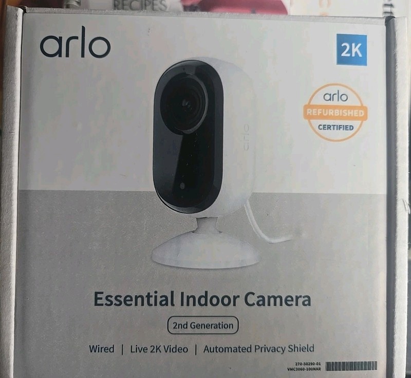 Essential Indoor 2nd Generation Wired Arlo Open Box