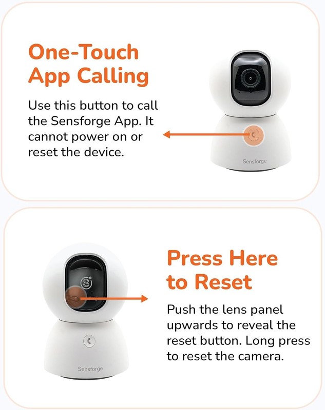 Indoor Security Camera 2.5K HD AI Detection 360° Pan-Tilt Two-Way Wi-Fi gallery