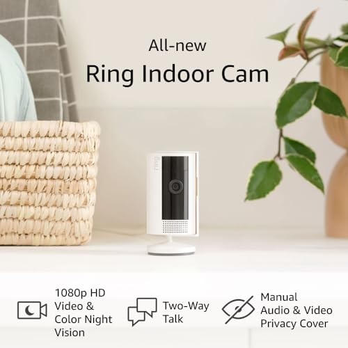 Ring Indoor Cam 2nd Gen Security Camera - White with Bonus Ring Pet Tag gallery