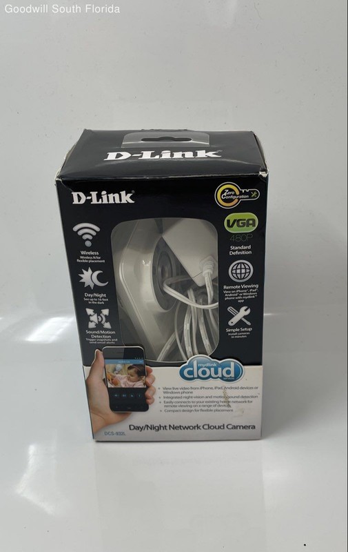 D-Link DCS-932L White Day/Night Wireless Network Cloud Camera Not Tested
