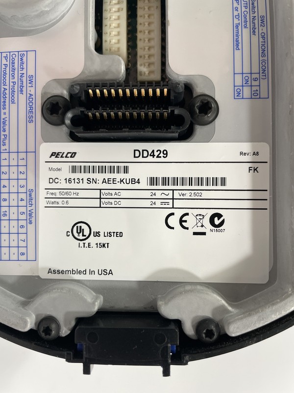 Pelco DD429 Spectra IV Color PTZ Dome Camera 29x Optical Zoom NTSC 24VAC gallery