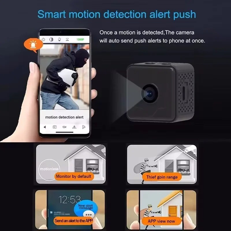 X6D Mini Camera Portable Rechargeable Indoor Security Camera Baby Pet Monitor gallery