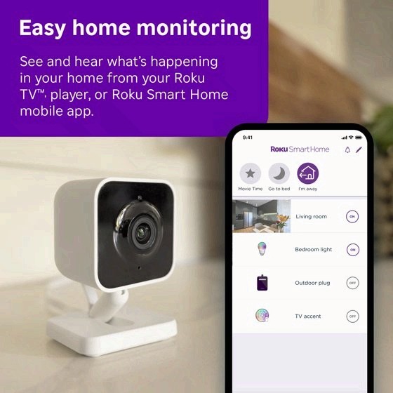 Roku Indoor Camera SE 1080p WiFi 6 Home Security Camera 1 Pack gallery
