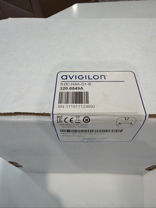 Avigilon 3.0C-H4A-D1-IR B 3Mp 3-9mm Lens Dome Camera 320-0849A gallery