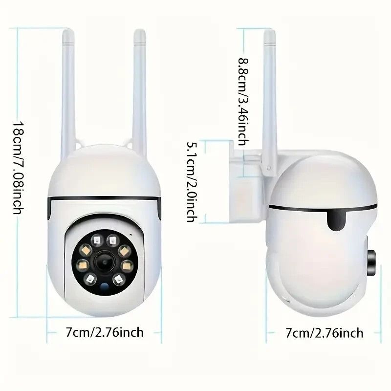 Compact Wireless IP Security Cameras - 1080P Full HD Video, Long-Range 2.4G WiFi gallery