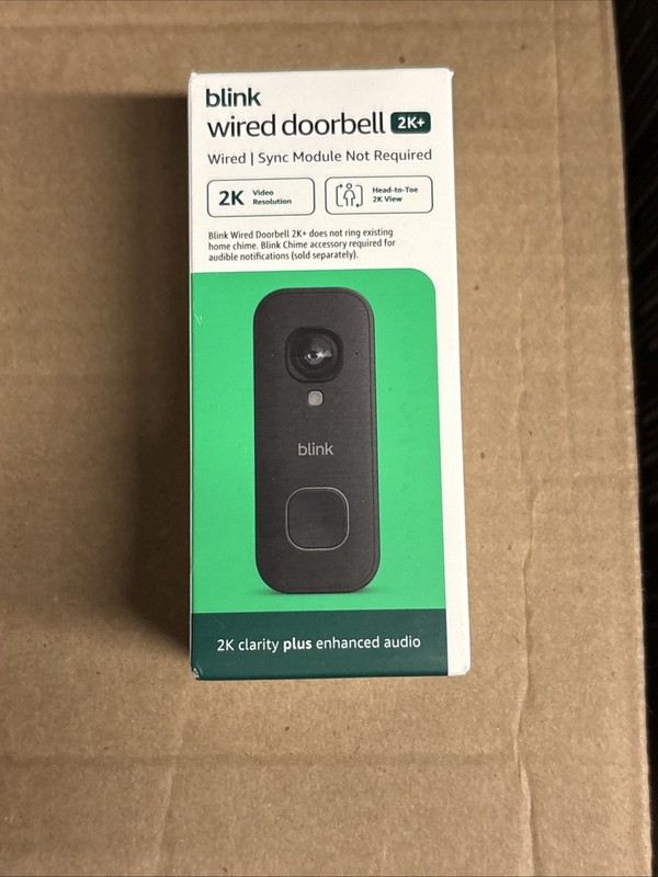Blink – Wired Doorbell 2K+ Head-to-Toe 2K video doorbell