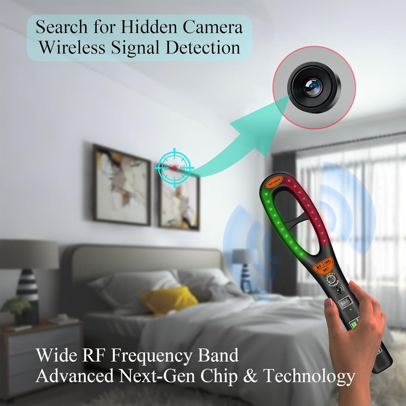 Pro Hidden Camera Detector Anti-Spy Bug GPS Tracker Travel Hotel Home Security gallery